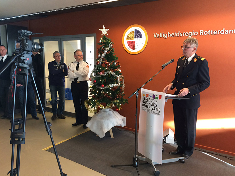 Algemeen directeur Arjen Littooij tijdens nieuwjaarsspeech op 2 januari 2017 Algemeen directeur Arjen Littooij tijdens nieuwjaarsspeech op 2 januari 2017